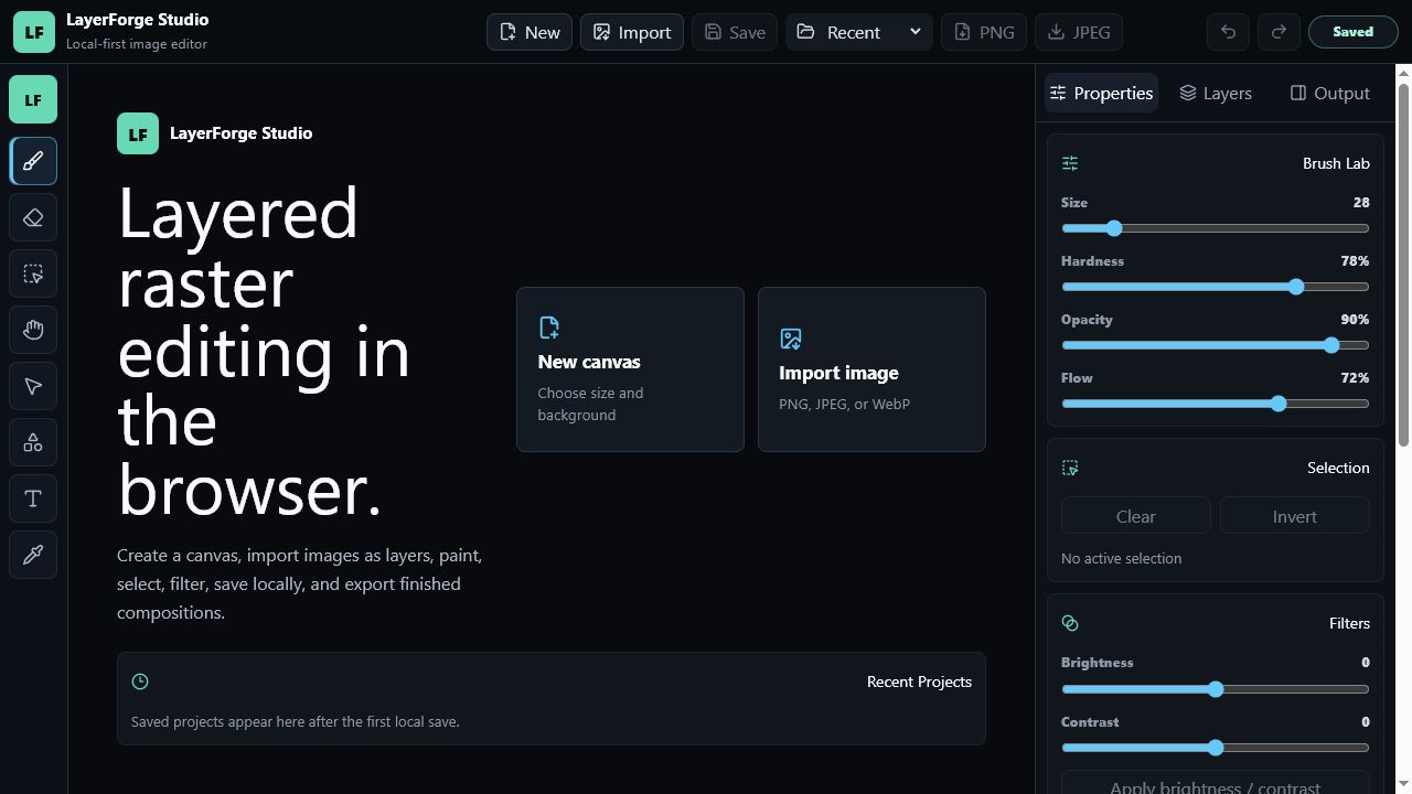 LayerForge Studio screenshot